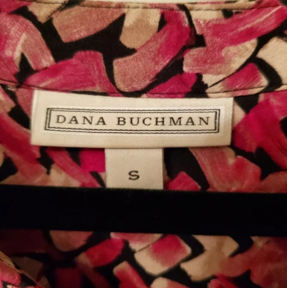 DANA BUCHMAN Womens Mid Sleeve Top Blouse Small - Picture 2 of 6